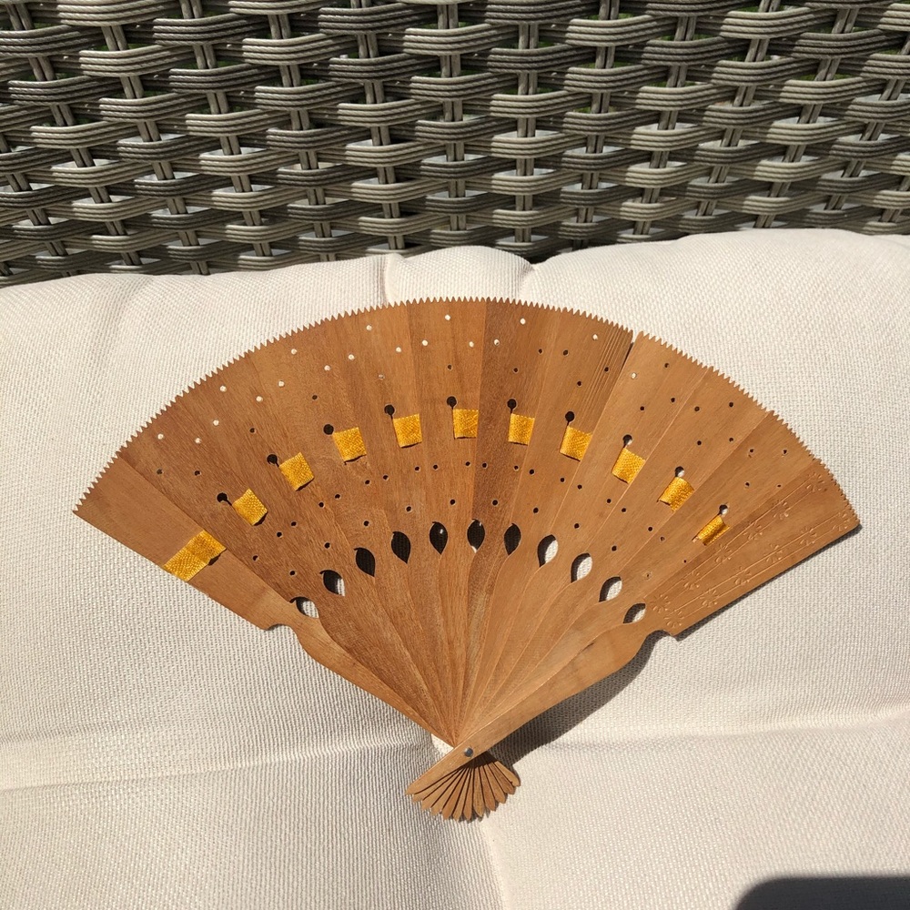 Wooden fan